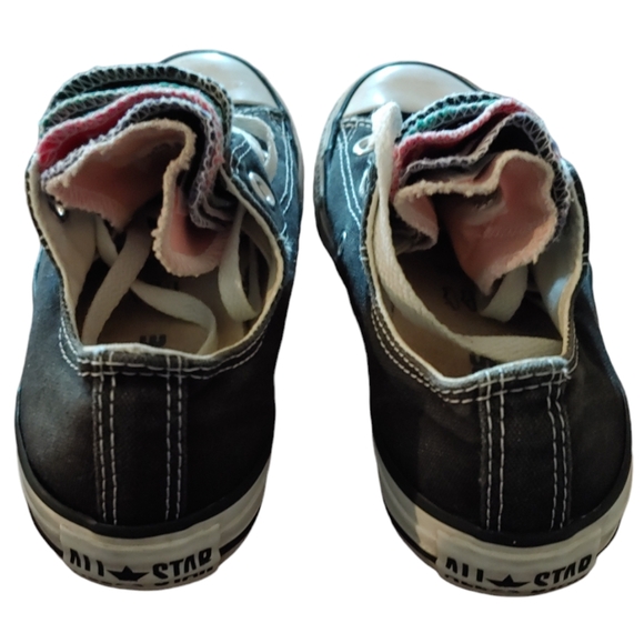 Converse All Star 5 Tongue Sneakers Men's 3 Women's 5 Black White - Picture 6 of 9